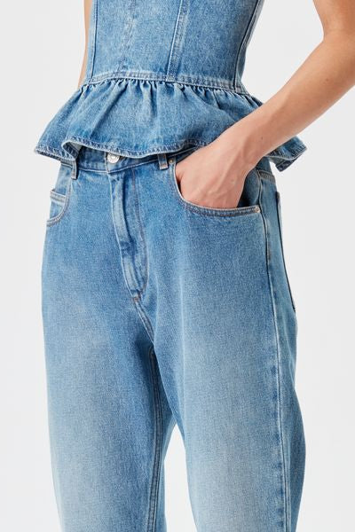 Schmal geschnittene jeans nea - Hellblau - Woman - 3