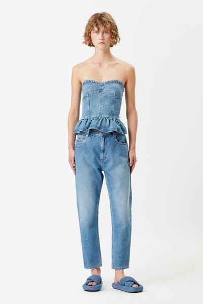 Schmal geschnittene jeans nea - Hellblau - Woman - 2