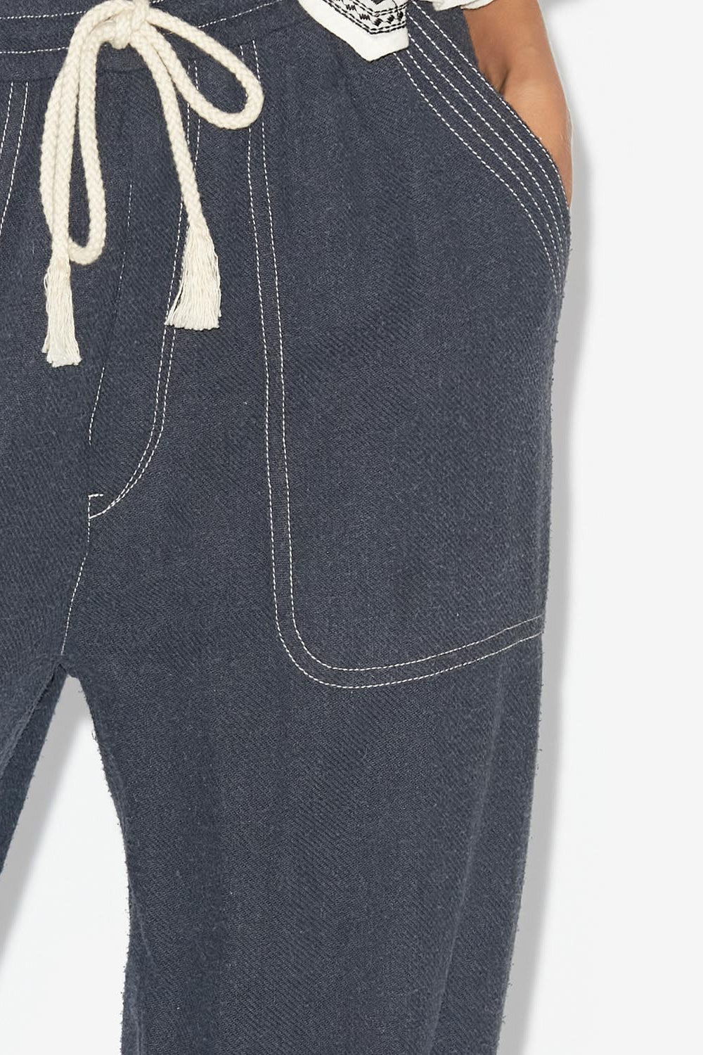 Viamao loose silk pants - Black - Woman - 5