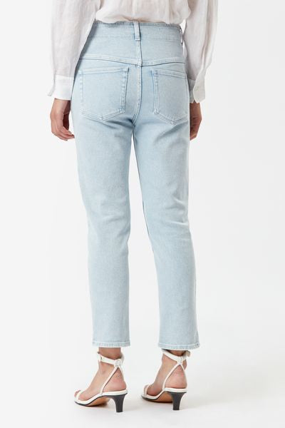 Schmal geschnittene jeanshose niliane - Hellblau - Woman - 5