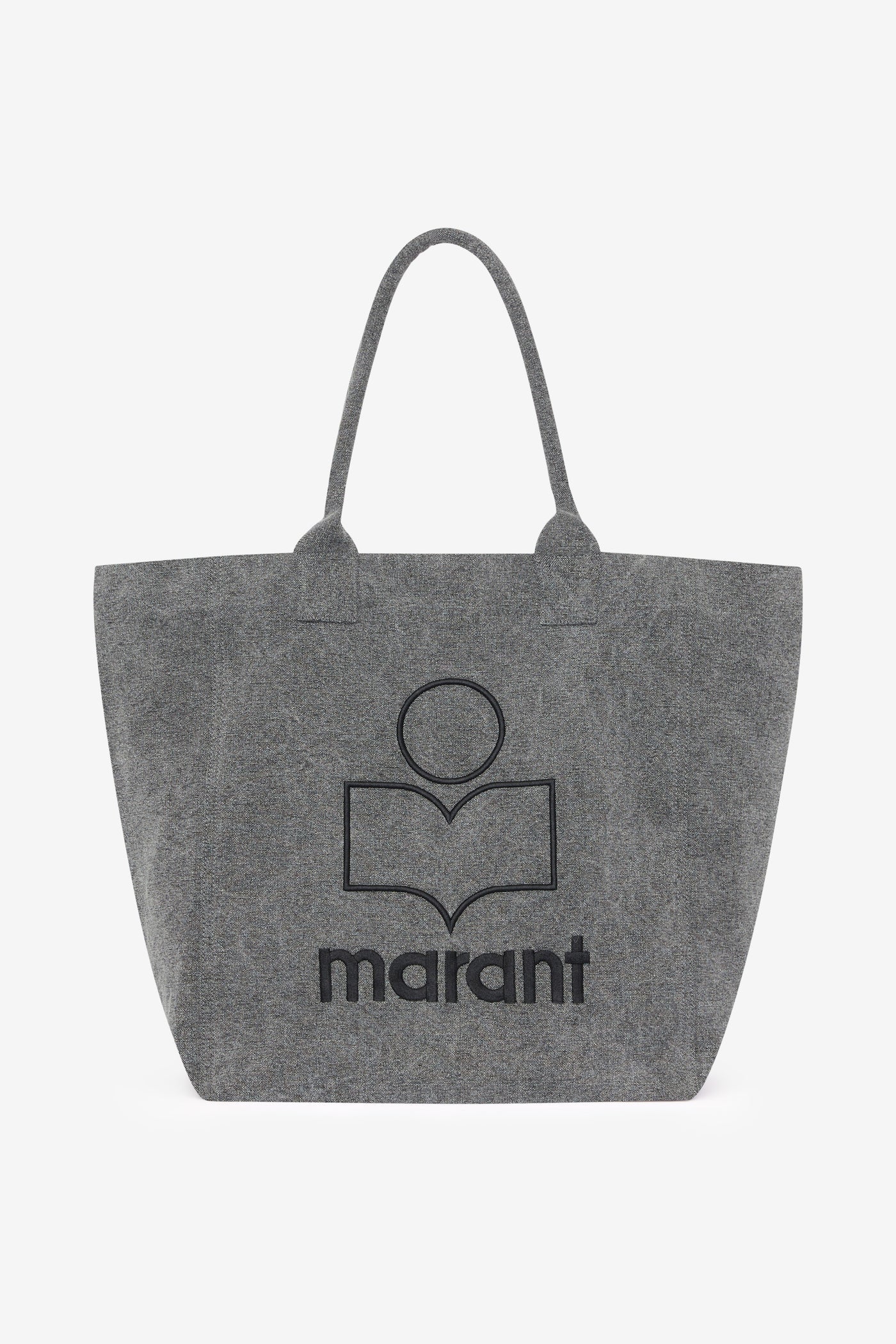 Yenky washed cotton logo tote bag - Gray - Woman - 1