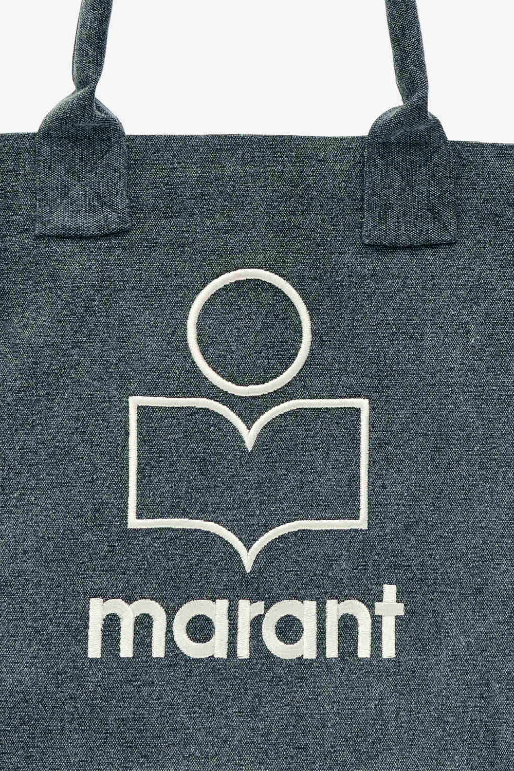 Small yenky faded cotton bag with logo - Black - Woman - 5