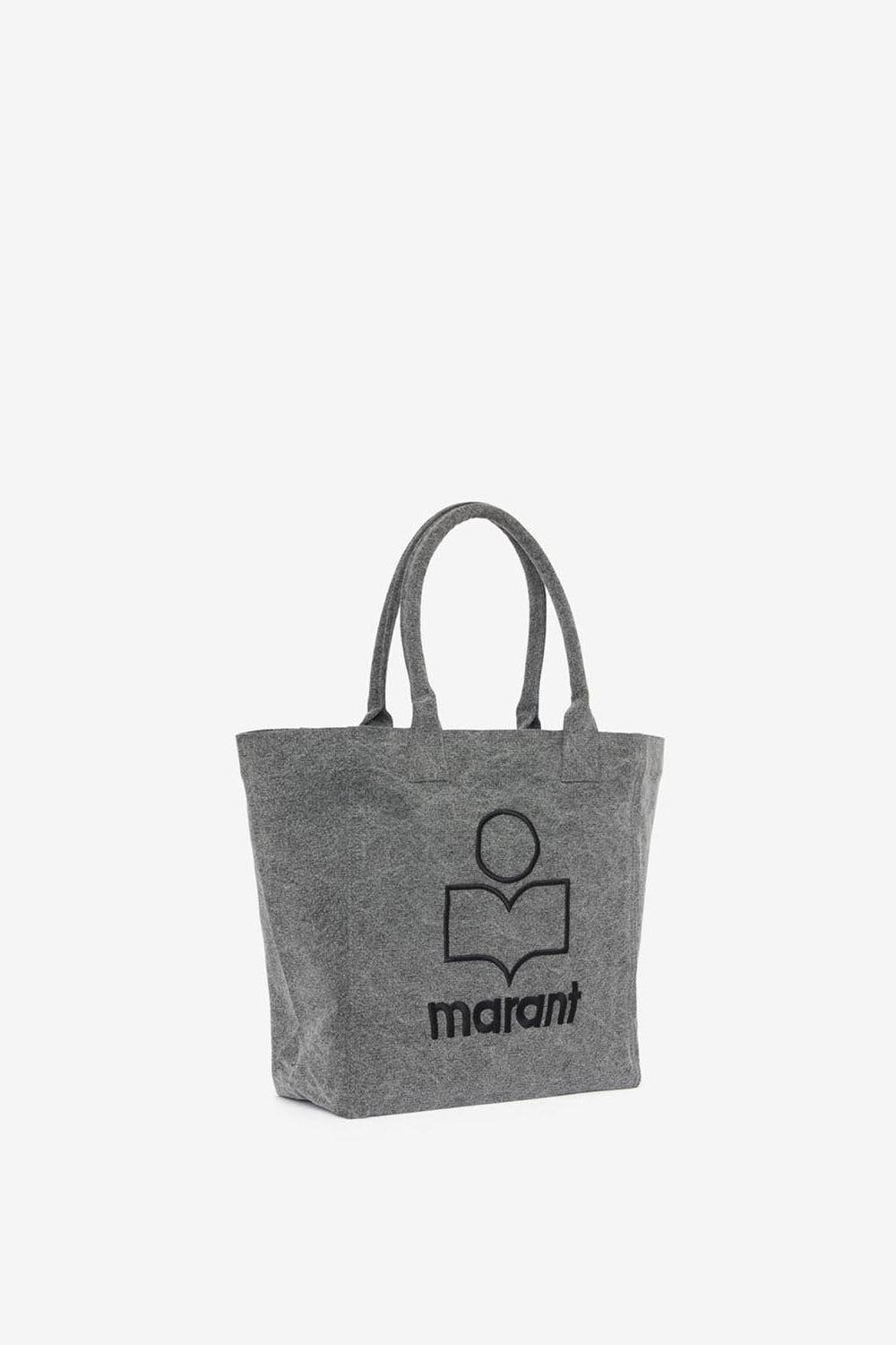 Yenky small cotton logo tote bag - Gray - Woman - 3