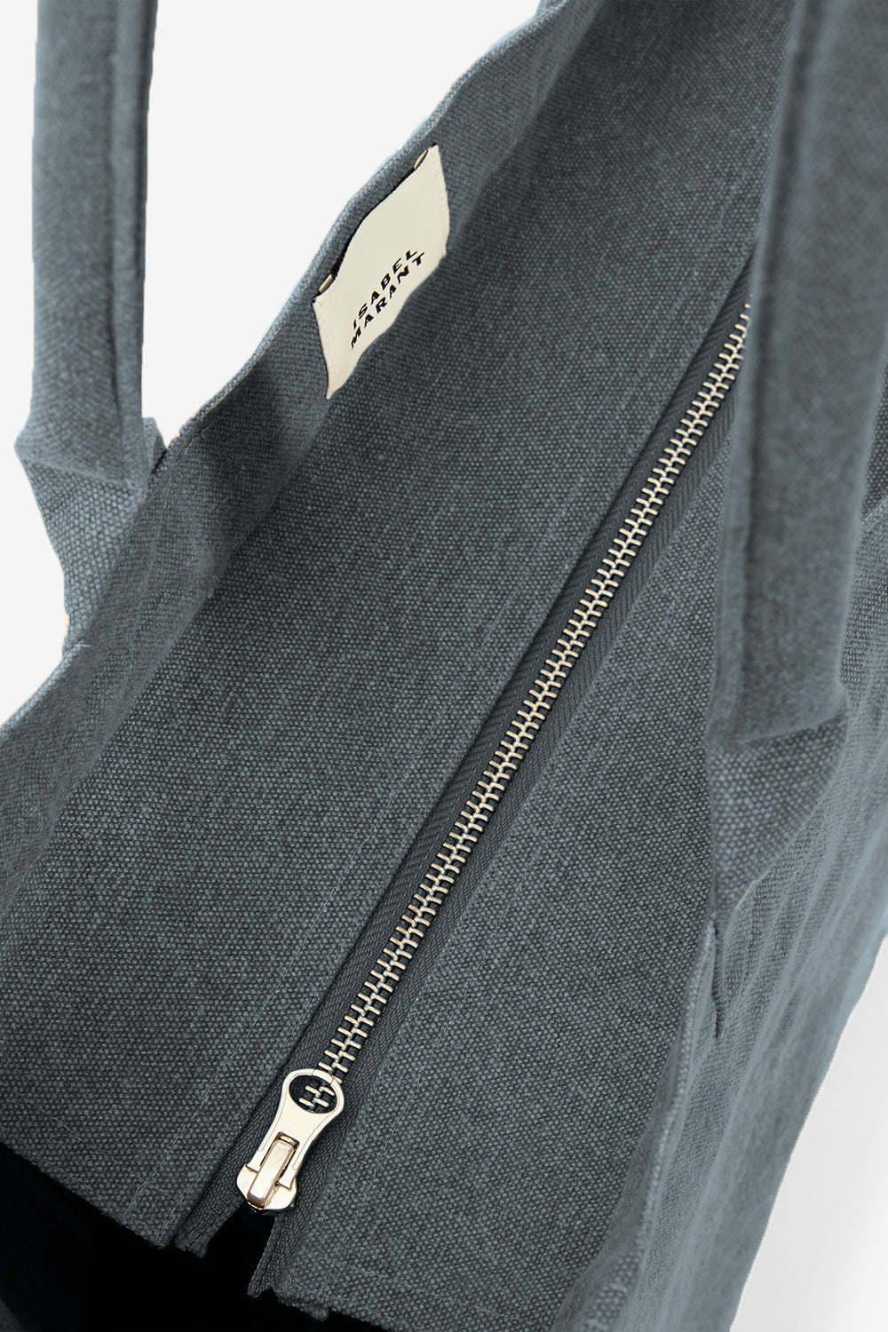 Yenky zipped faded cotton bag with logo - Black - Woman - 4