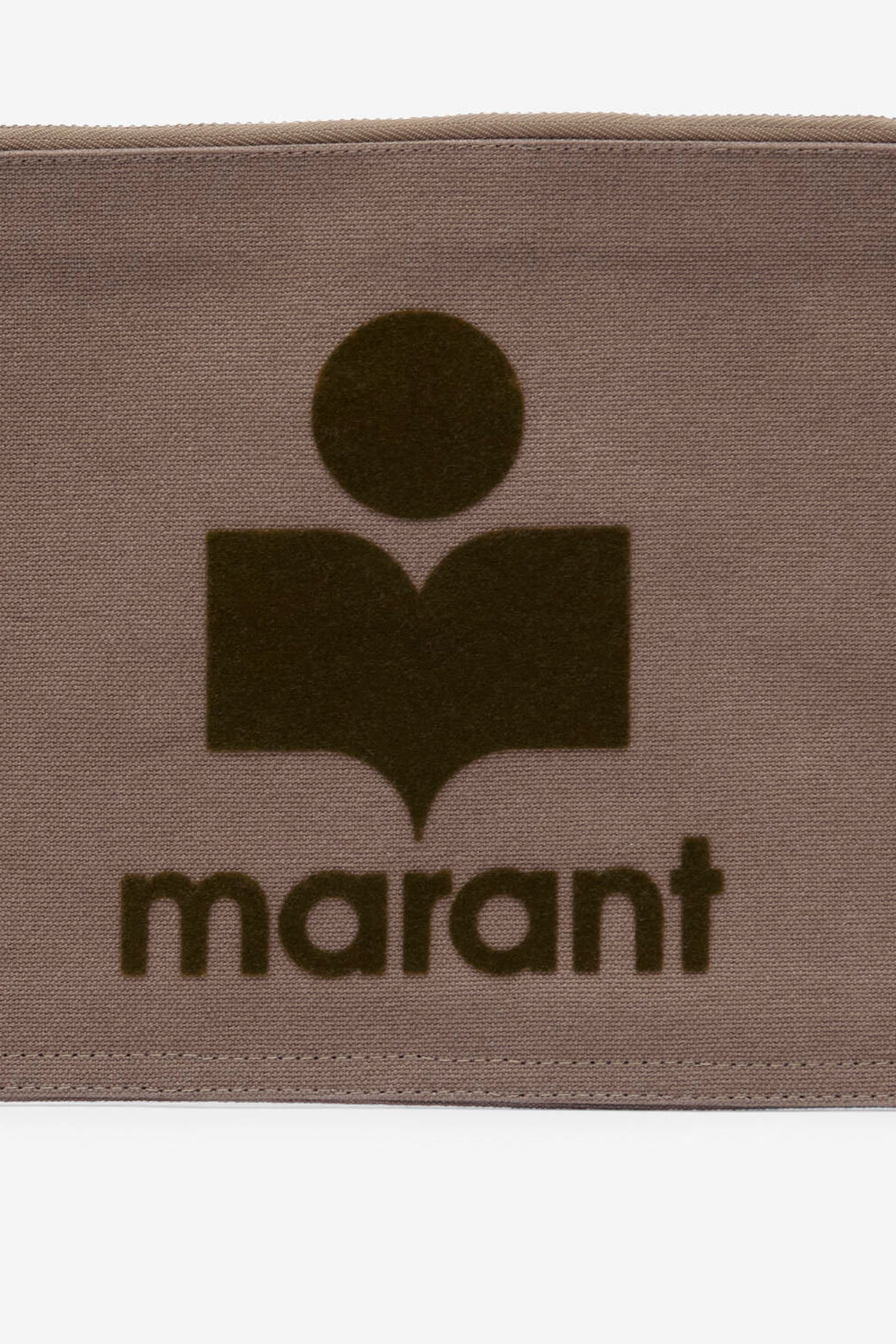 Pochette netia en coton délavé à logo  - Kaki - Woman - 4