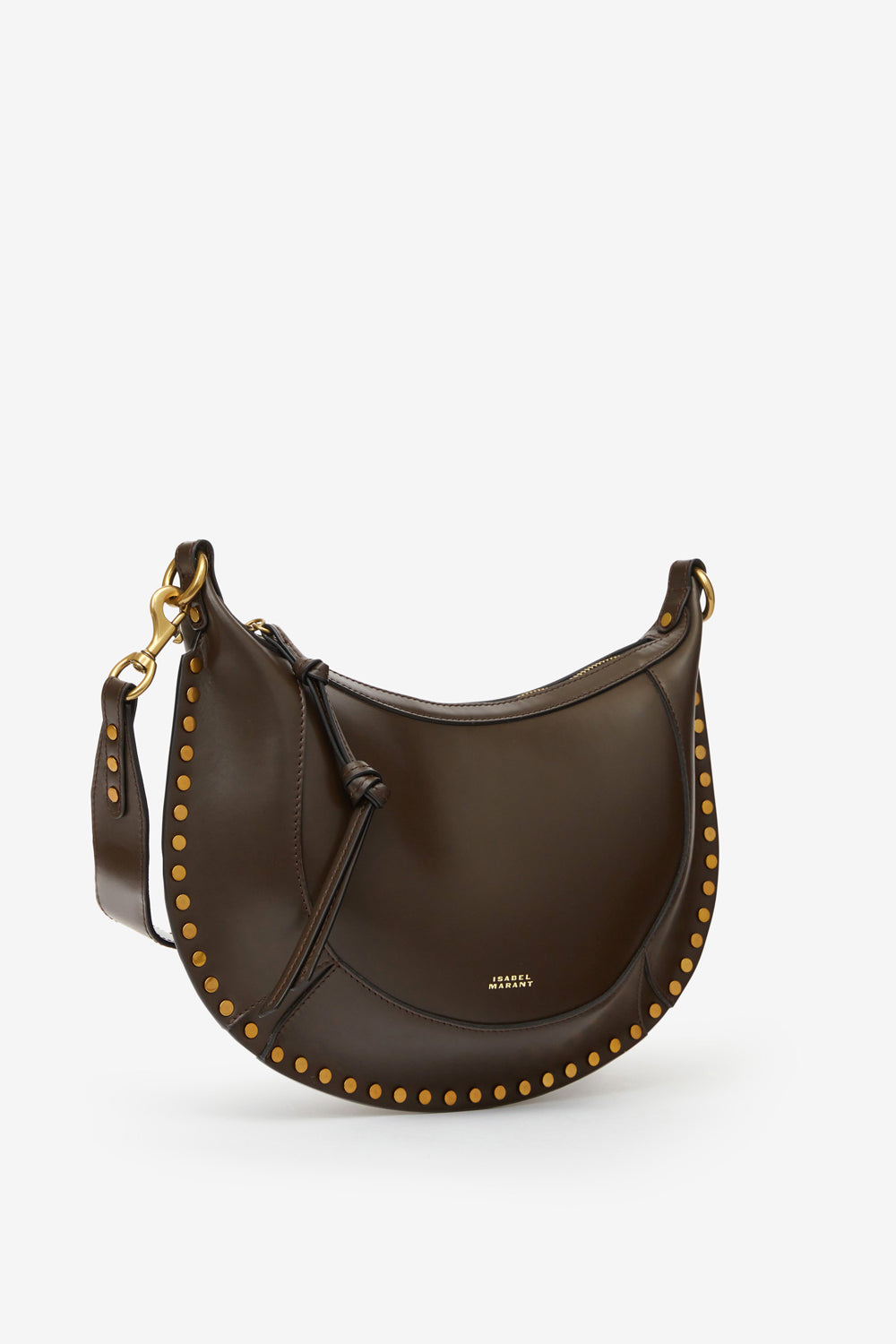 Naoko studded leather bag - Dark brown - Woman - 5