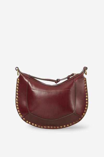 Naoko studded leather bag - Burgundy - Woman - 5