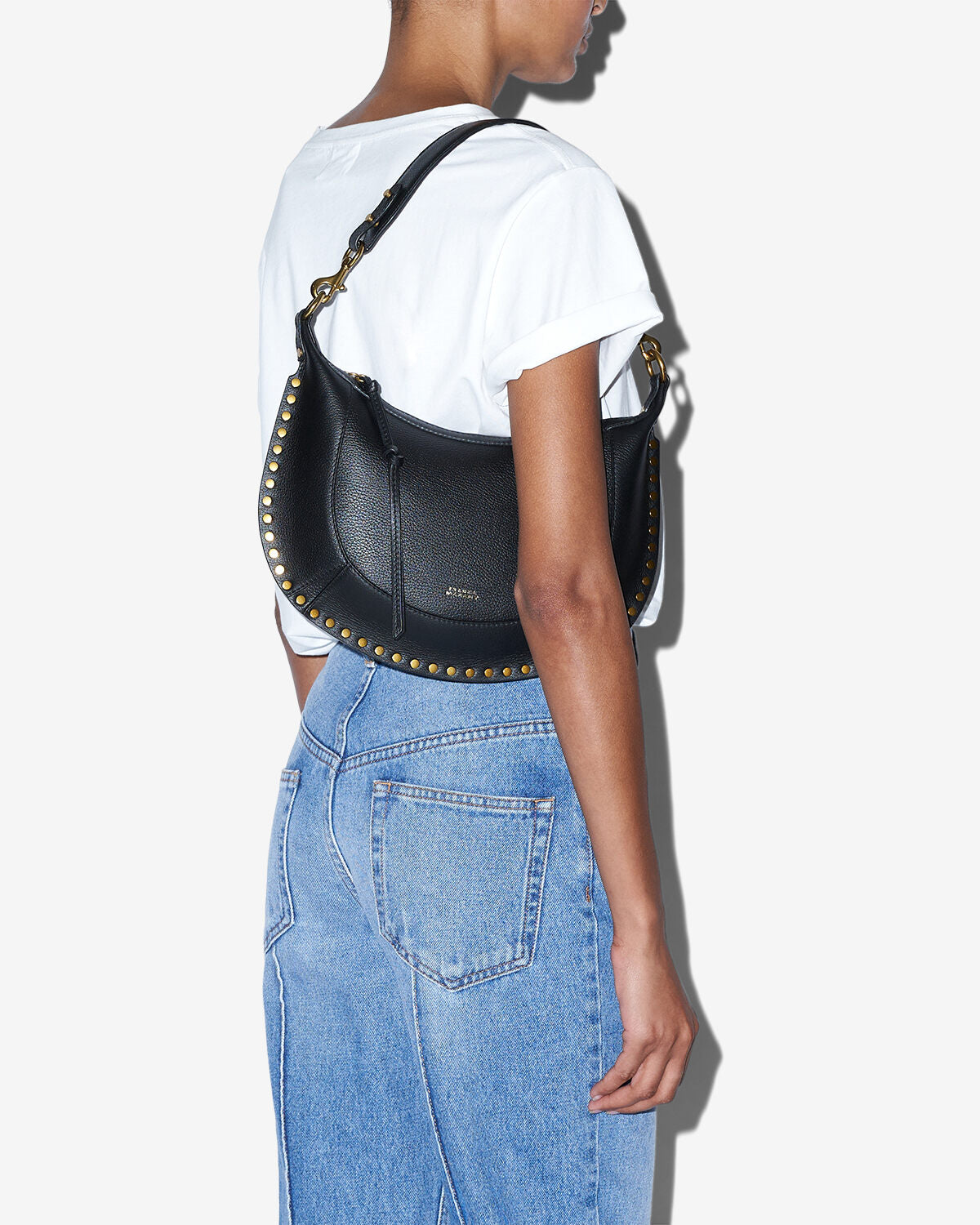Sac naoko en cuir grainé Woman Noir 7