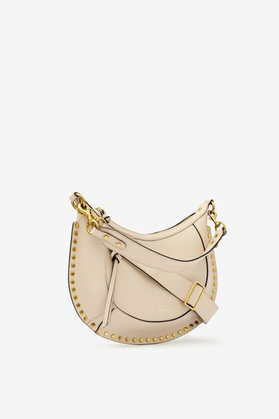 Naoko studded leather bag - Light beige - Woman - 7