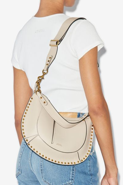 Naoko studded leather bag - Light beige - Woman - 3