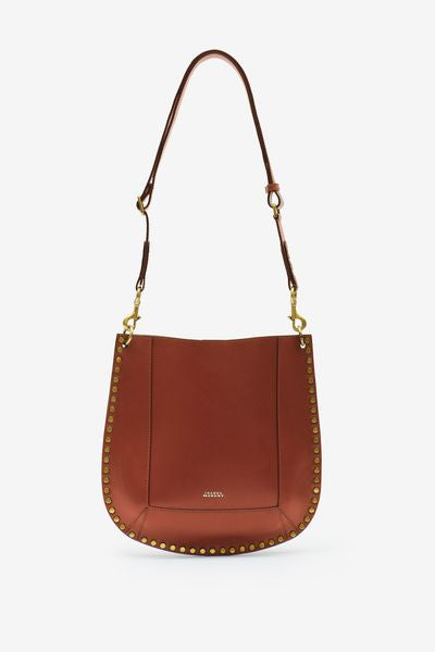 Leather hobo bag oskan - Cognac - Woman - 9