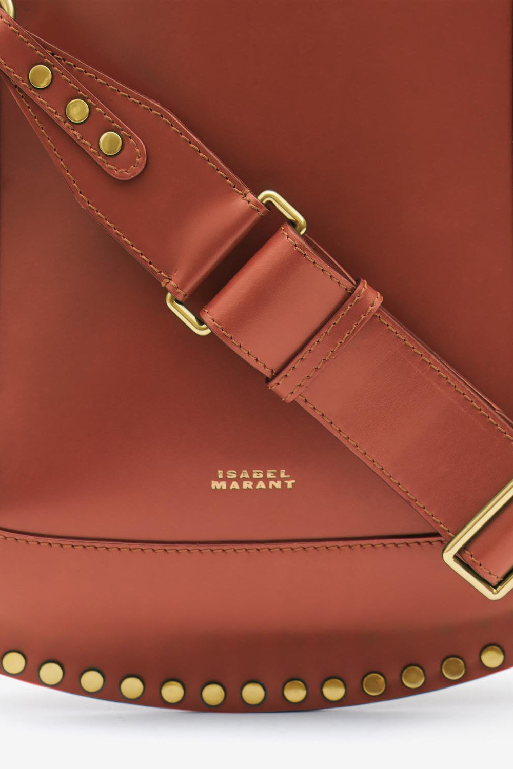 Leather hobo bag oskan - Cognac - Woman - 5