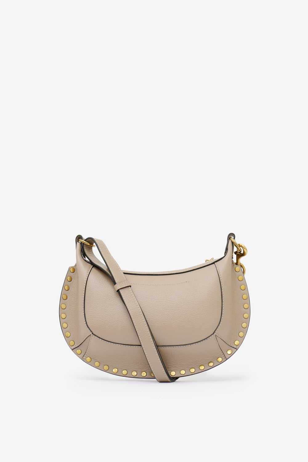 Oskan moon leather shoulder bag - Taupe - Woman - 3