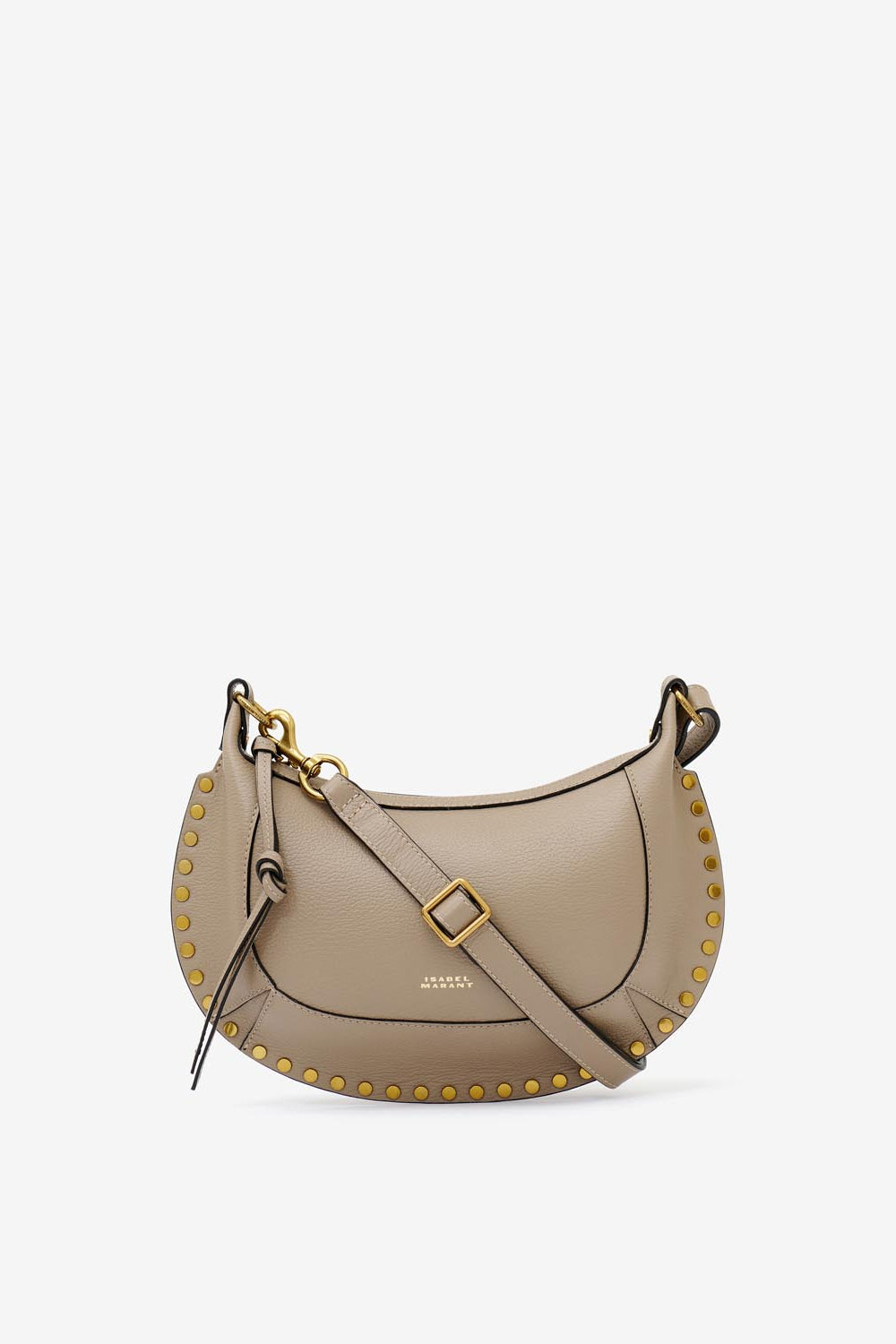 Oskan moon leather shoulder bag - Taupe - Woman - 1
