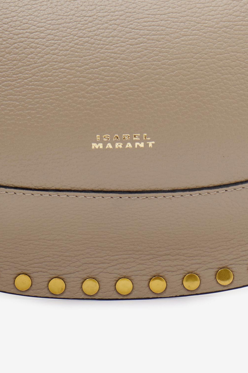 Oskan moon leather shoulder bag - Taupe - Woman - 4