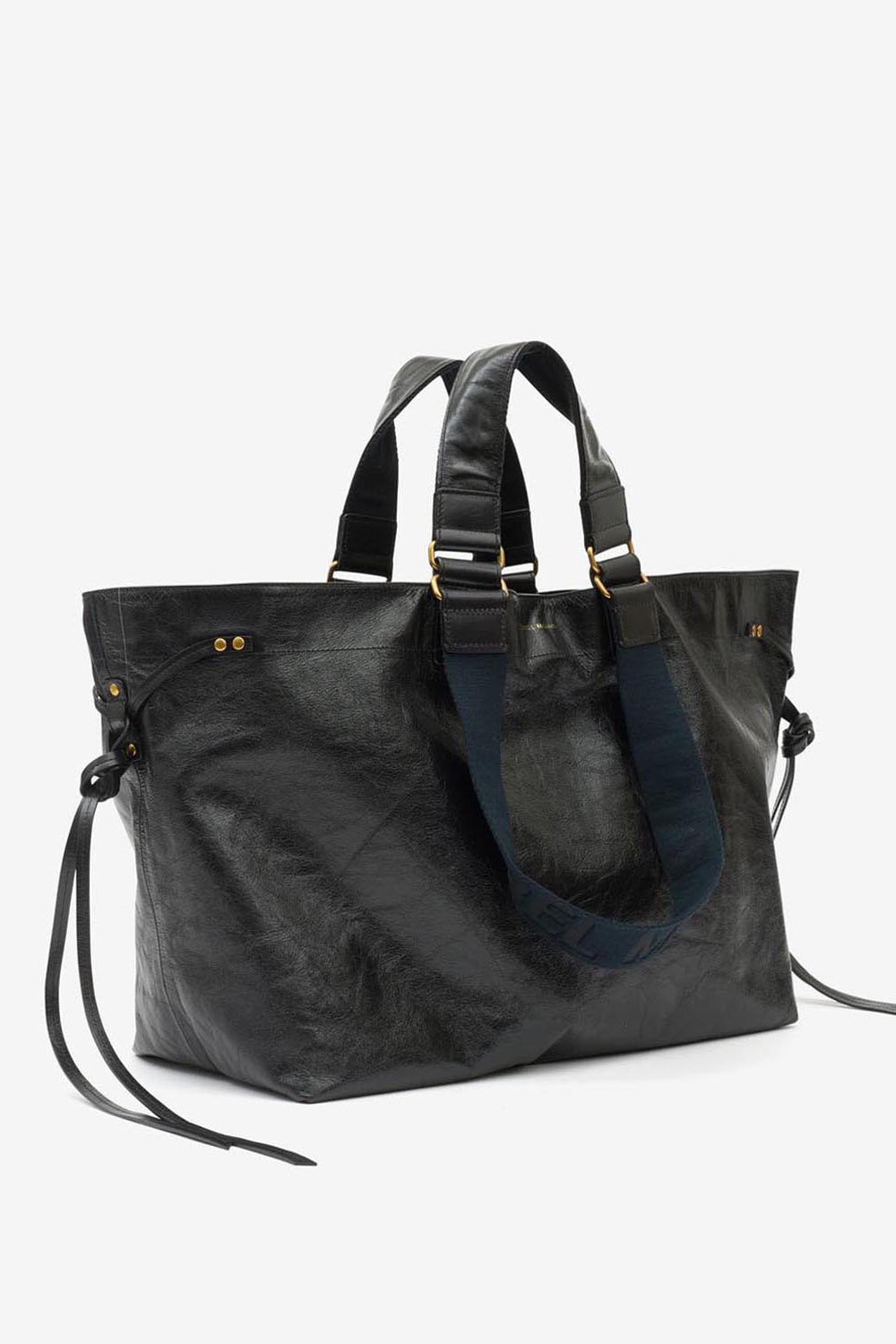 Wardy large tote bag in soft leather - Black - Woman - 9