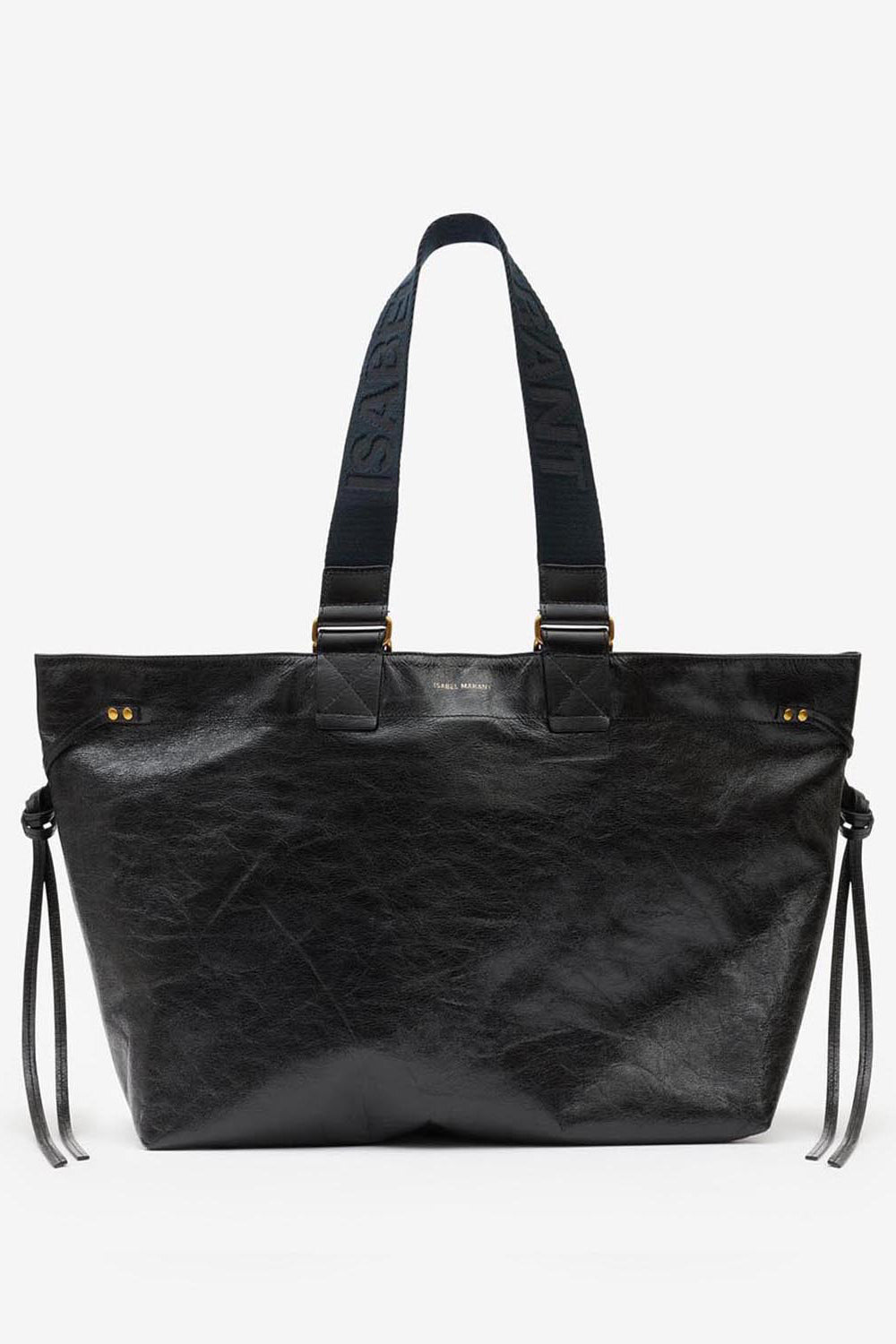 Wardy large tote bag in soft leather - Black - Woman - 12