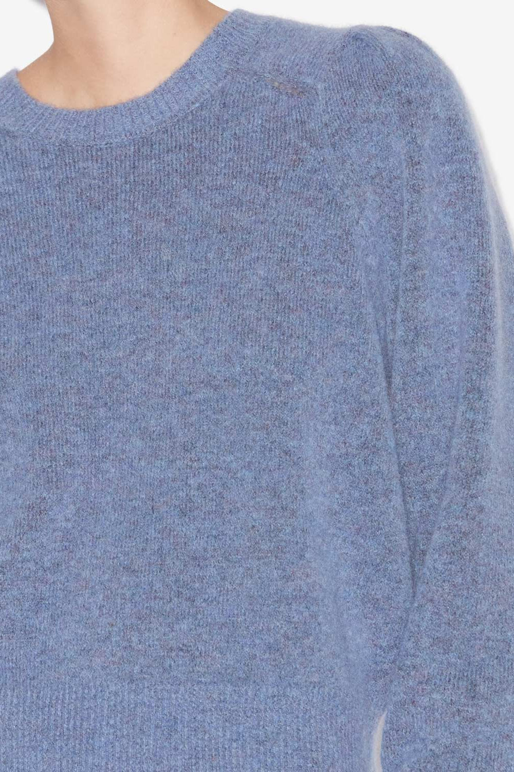 Peyton baby alpaca knit blend sweater - Sky blue - Woman - 3