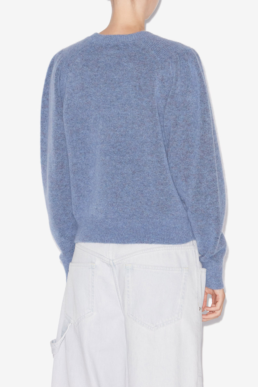 Peyton baby alpaca knit blend sweater - Sky blue - Woman - 5