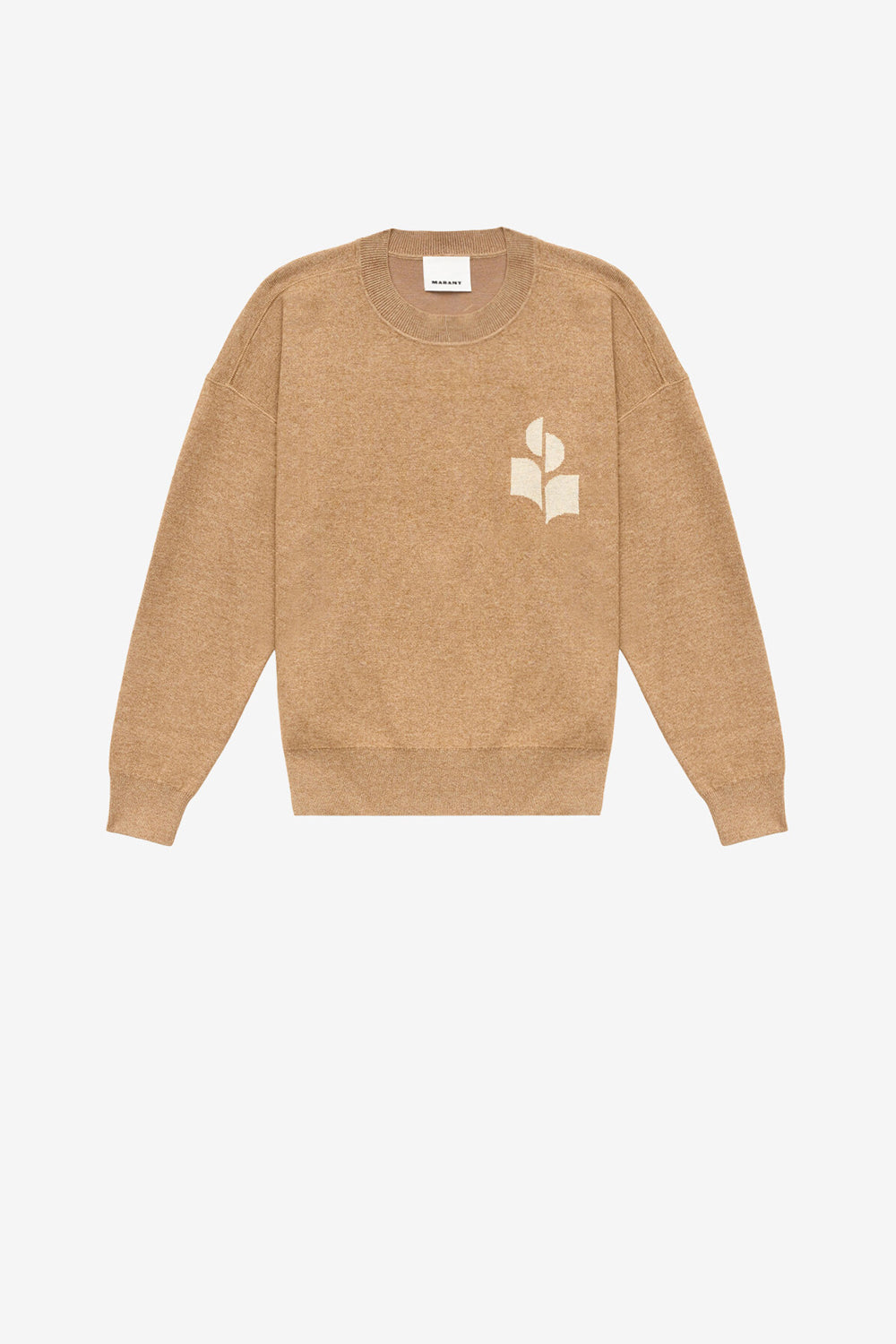 Atley 울 & 면 로고 스웨터 - Camel - Man - 1