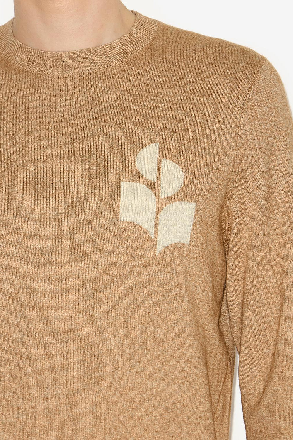Evans wool blend logo sweater - Camel - Man - 3