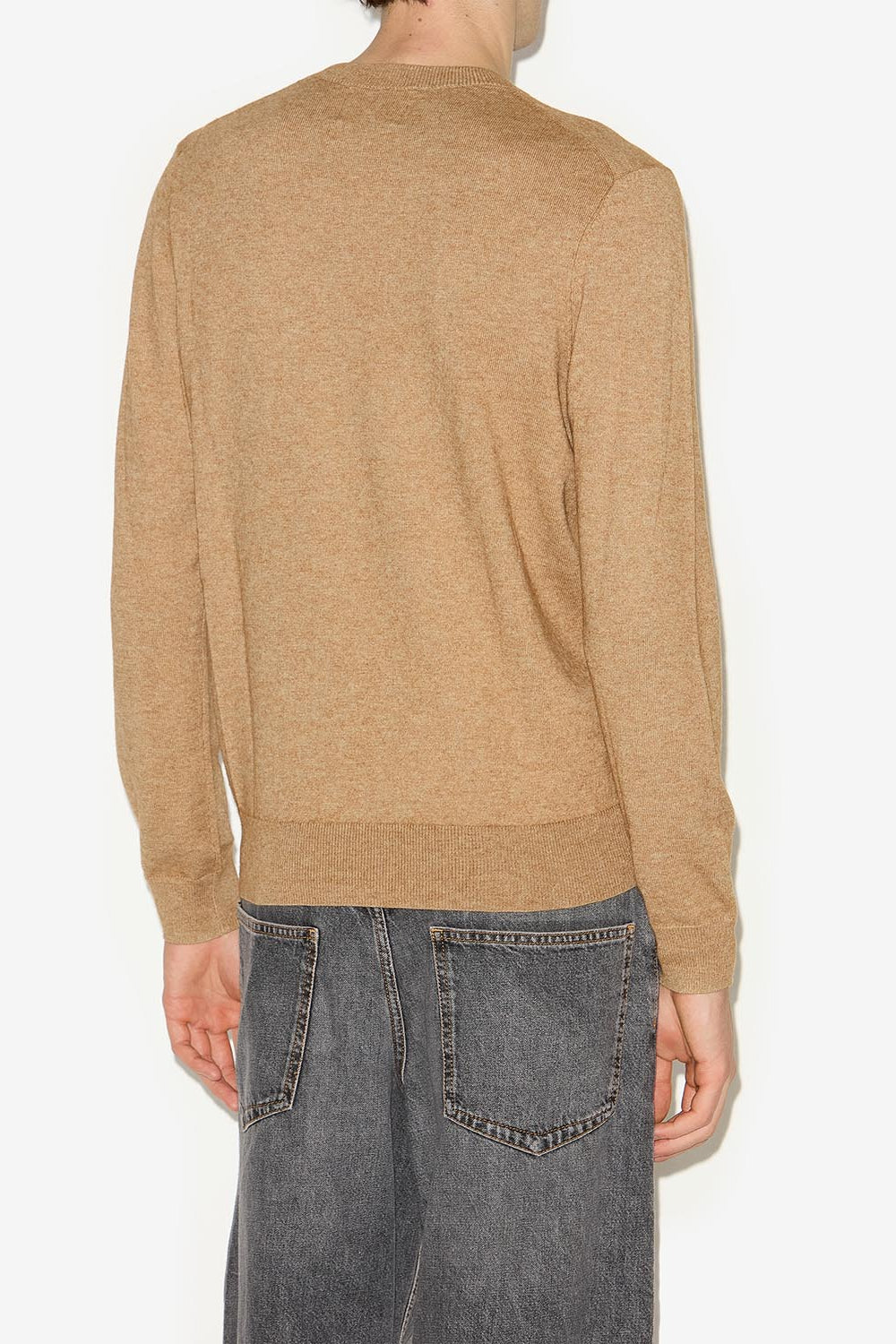 Evans wool blend logo sweater - Camel - Man - 5