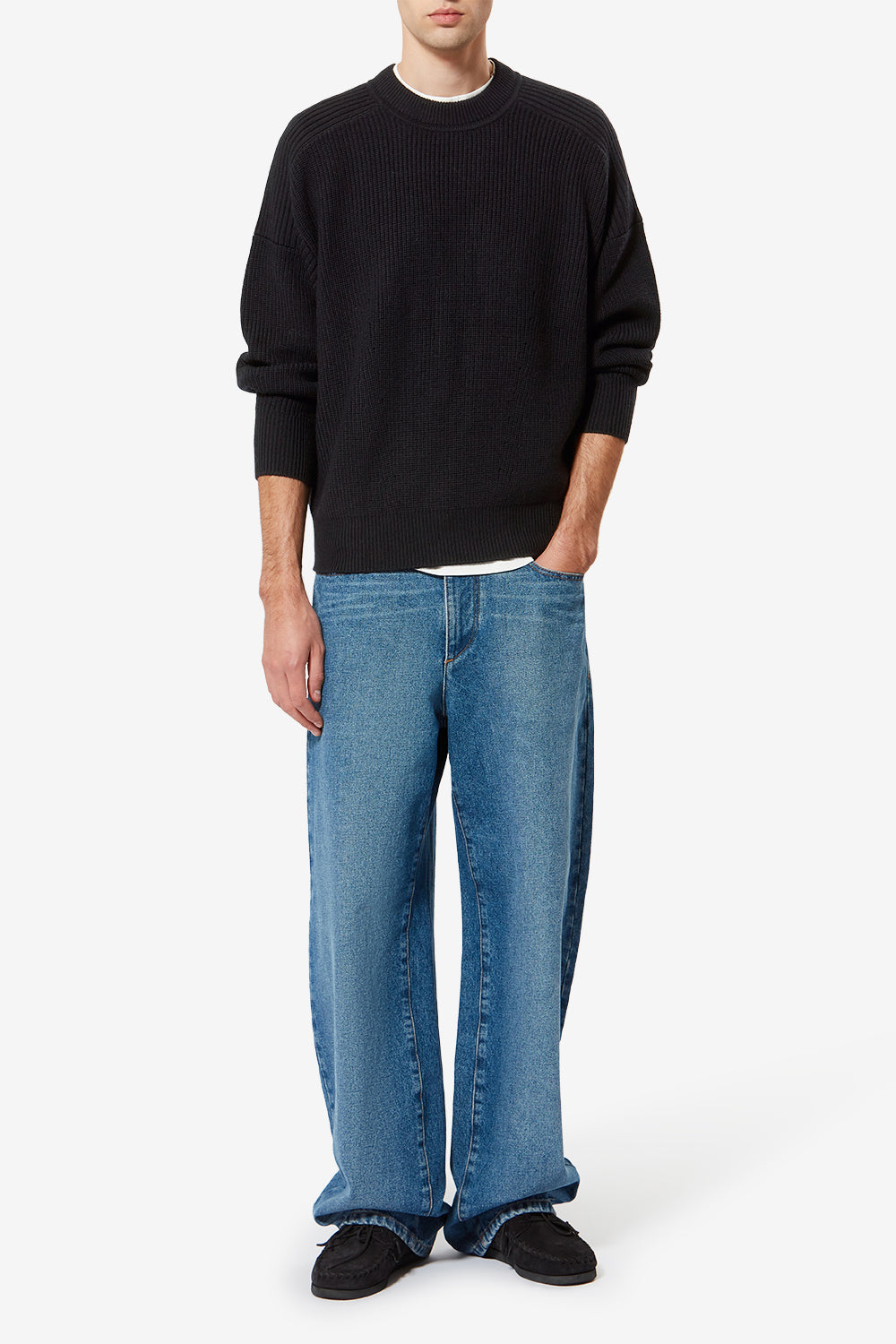 Pullover barry aus merinowolle - Midnight - Man - 3