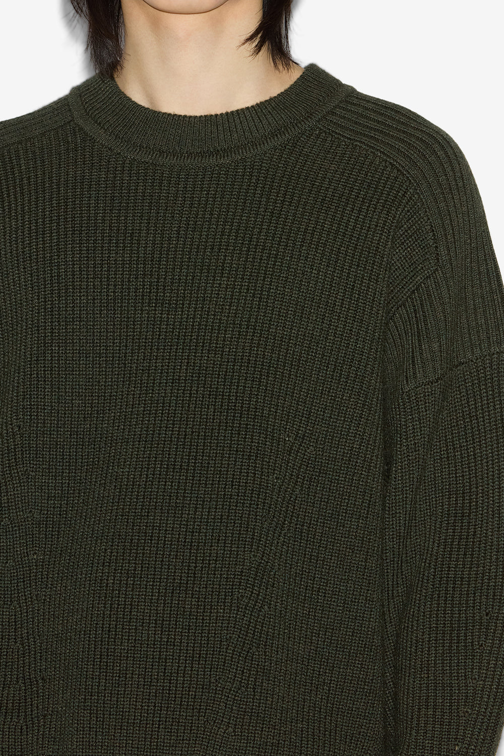 Barry ribbed wool sweater - Khaki - Man - 3