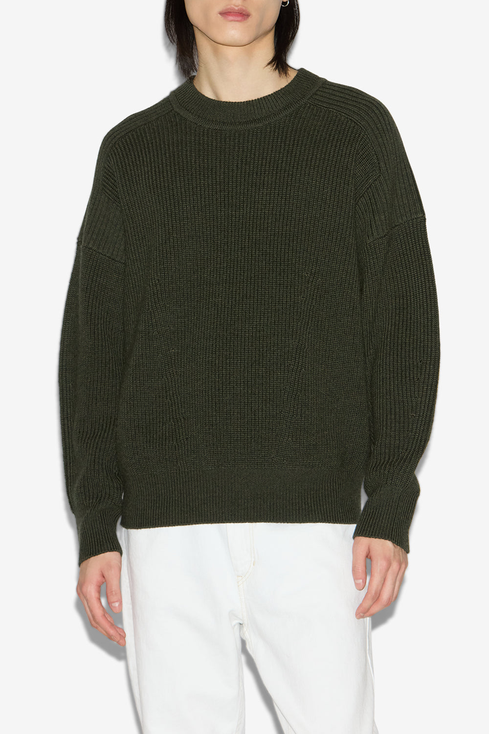Barry ribbed wool sweater - Khaki - Man - 4