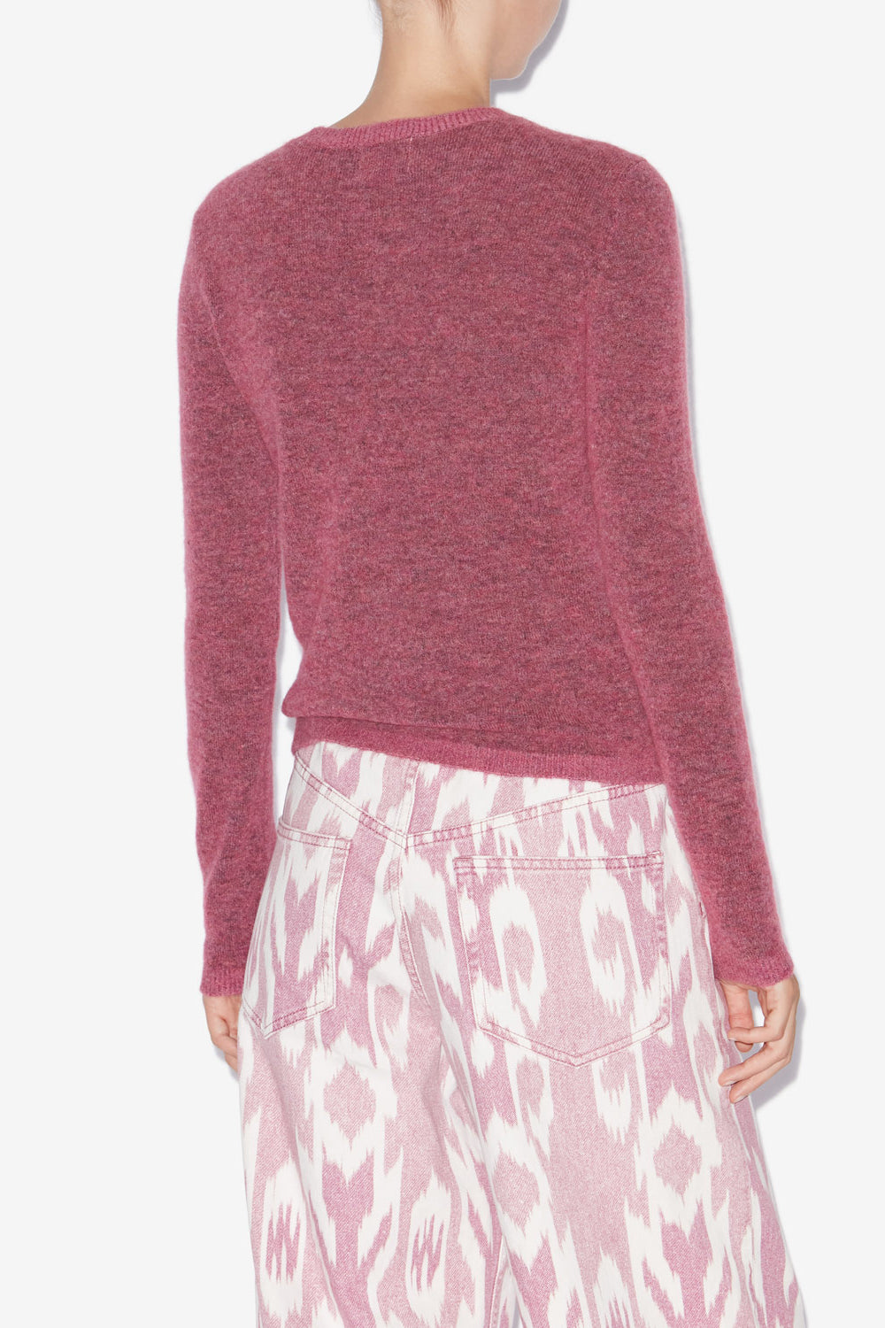 Obira fitted baby alpaca blend sweater - Pink - Woman - 5