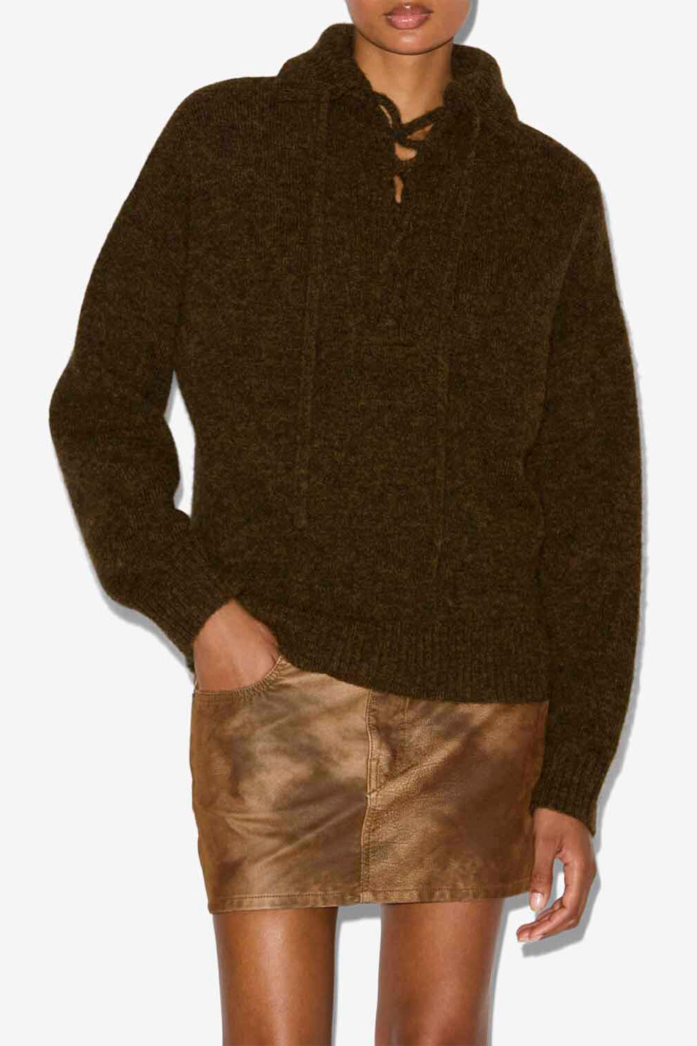 Phylia laced sweater - Bronze - Woman - 4