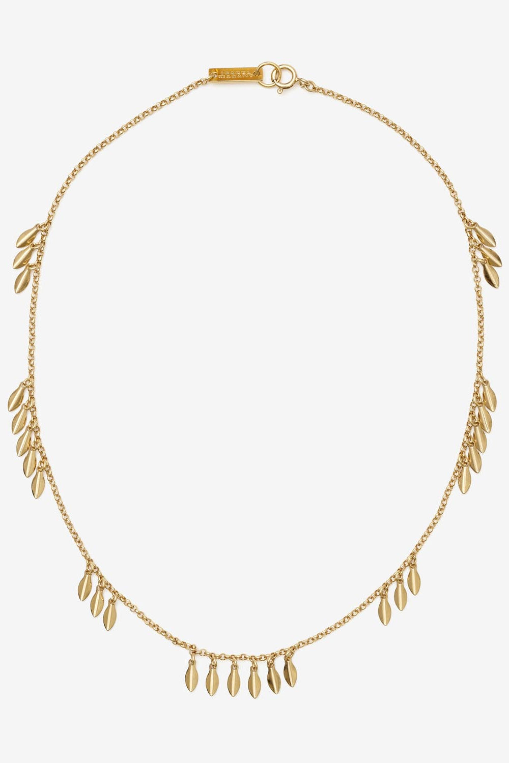 Metal Shiny Leaf Choker