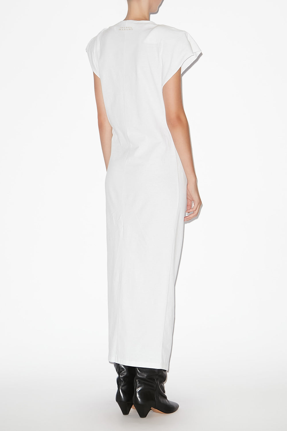 Langes kleid nadela aus jersey - Weiß - Woman - 4