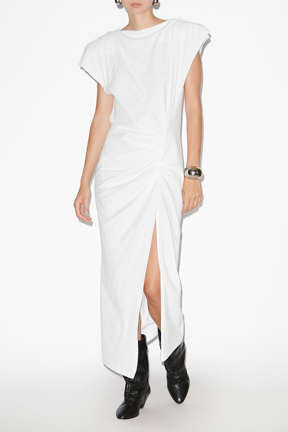 Langes kleid nadela aus jersey - Weiß - Woman - 2