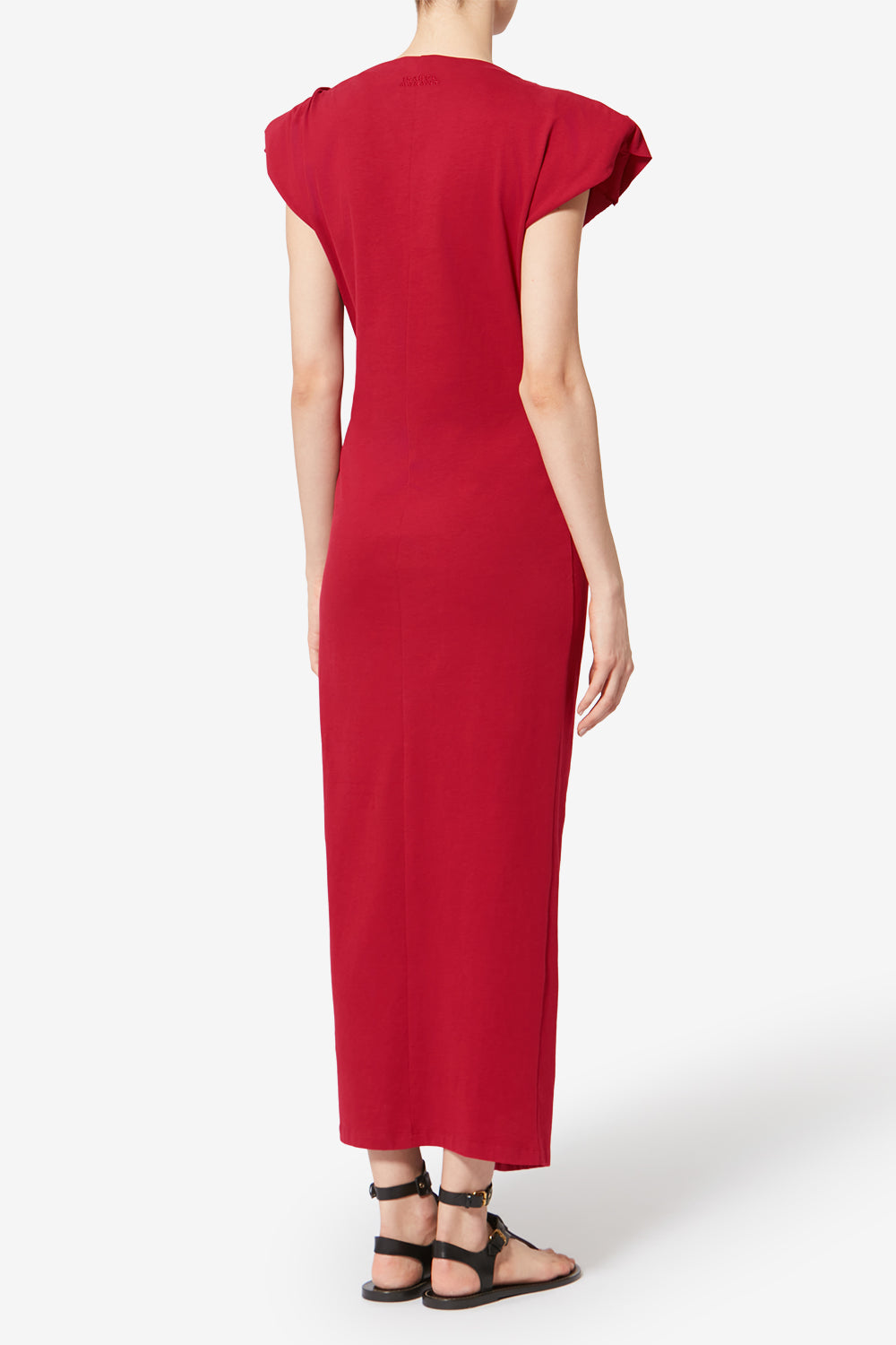 Robe en jersey de coton nadela - Cerise - Woman - 5