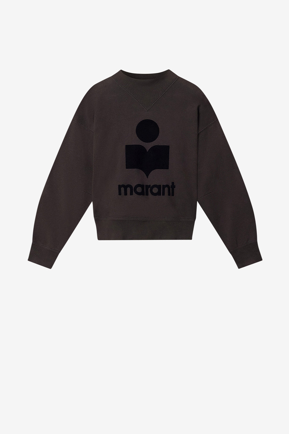 Felpa in cotone con logo mody - Nero lavato - Woman - 1