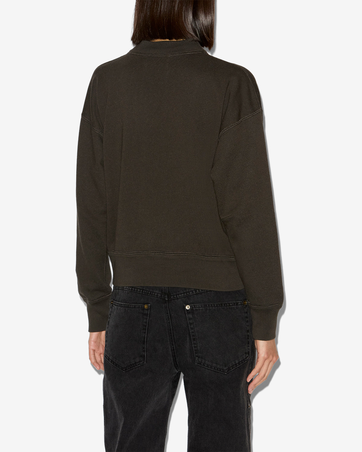 Sweatshirt moby Woman Schwarz gewaschen 3