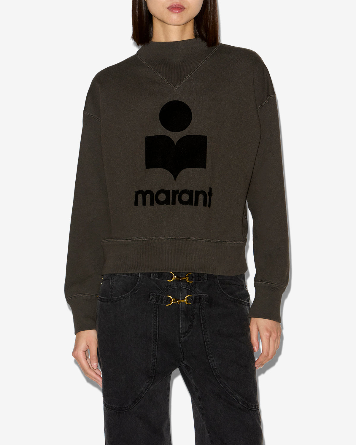Sweatshirt moby Woman Schwarz gewaschen 5