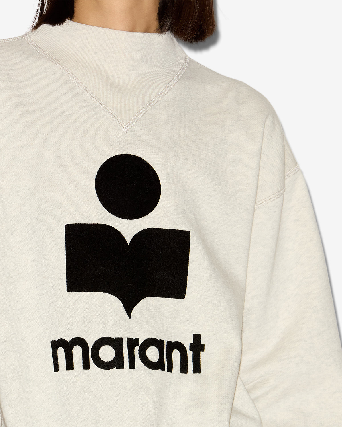 Moby sweatshirt Woman Ecru 3