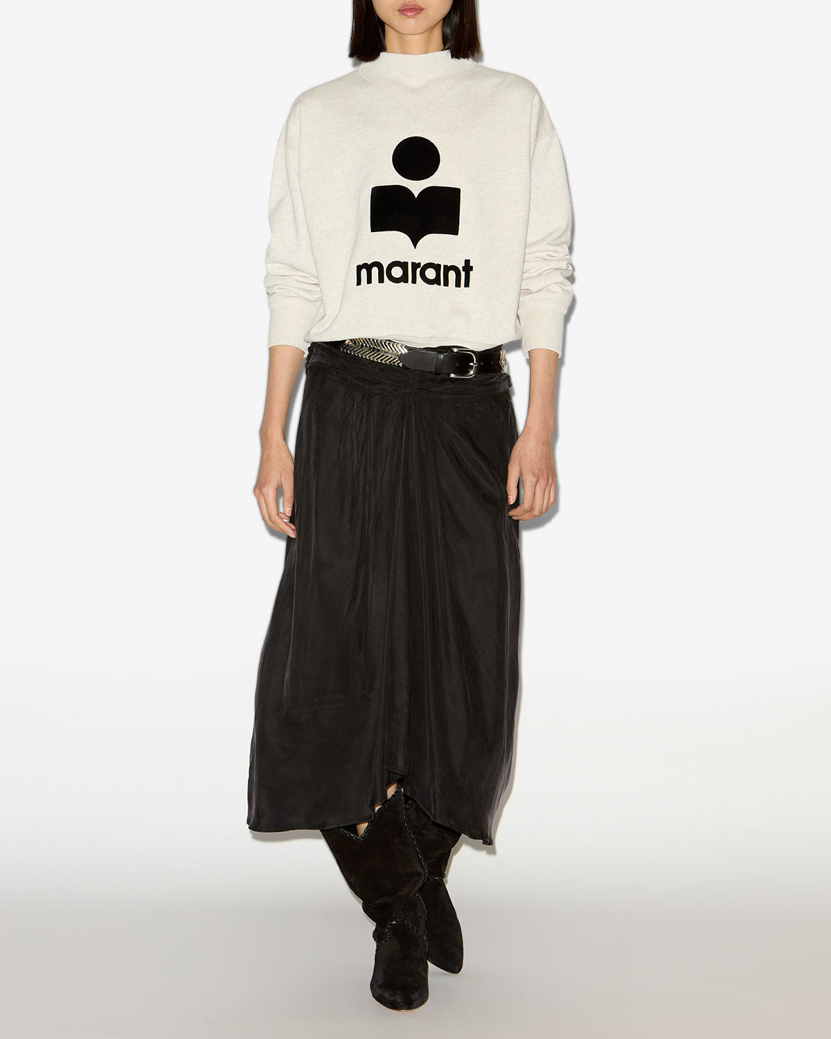 Moby sweatshirt Woman Ecru 5