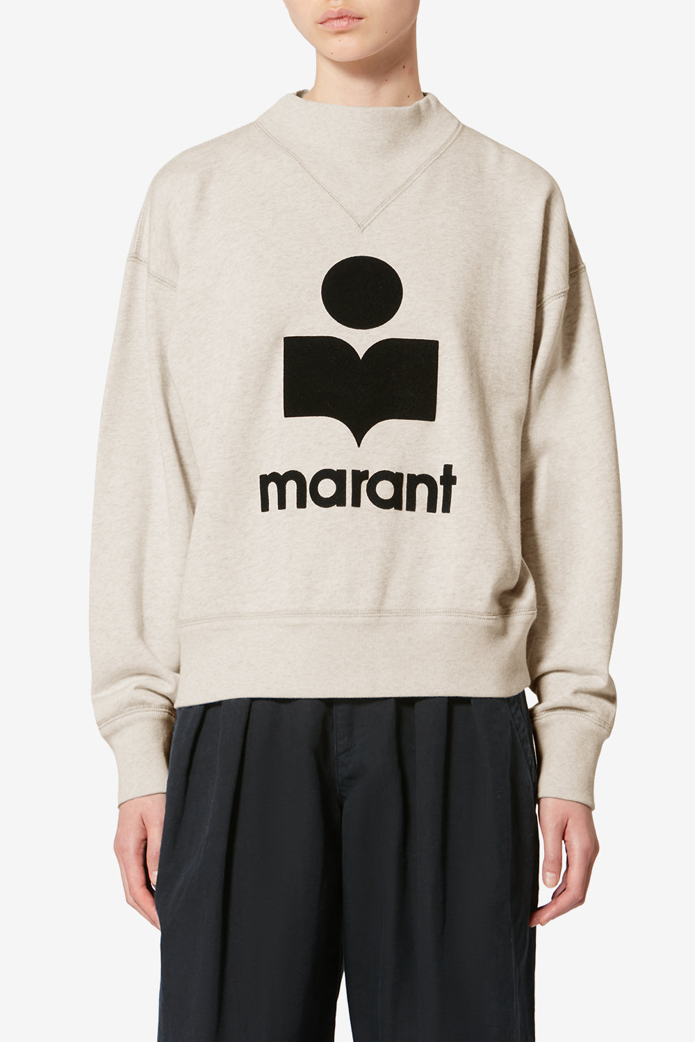 Sweatshirt en coton à logo mody - Écru - Woman - 4
