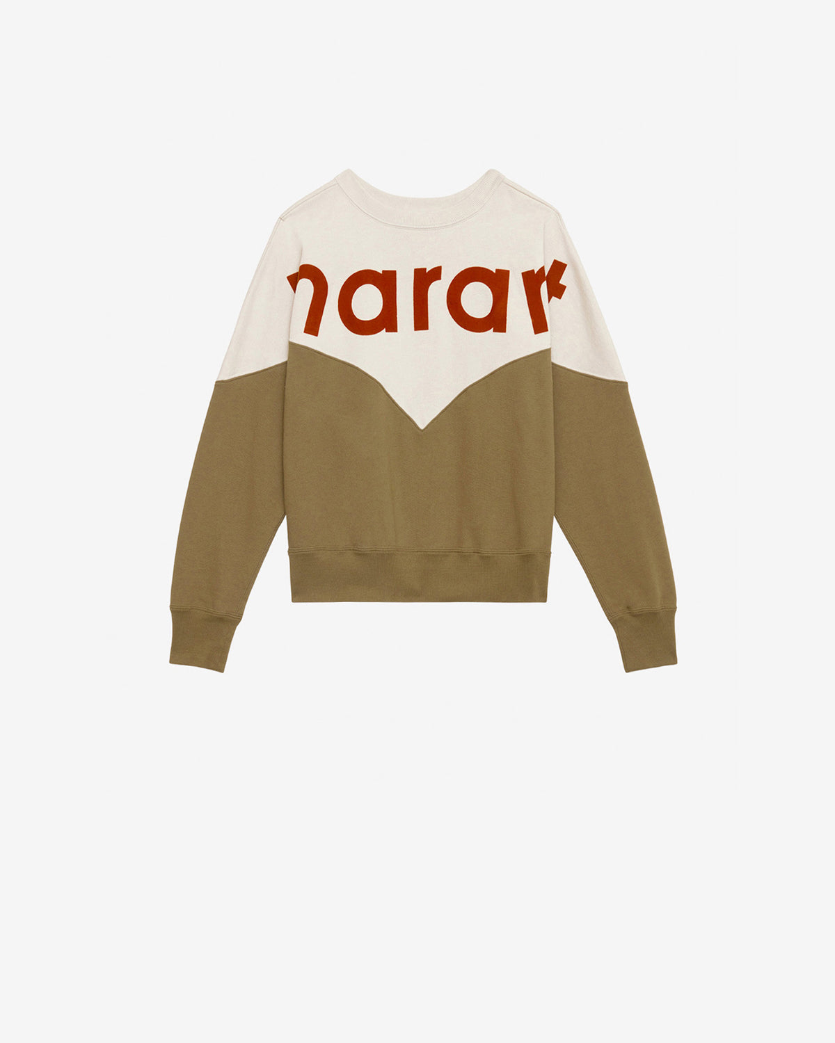 Felpa houston Woman Ecru-dark khaki 1