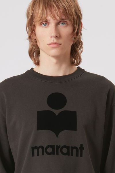 Mikoy jersey embroidered logo sweatshirt - Black - Man - 3