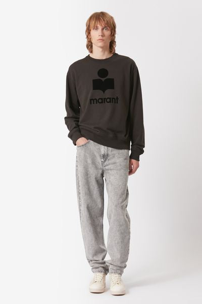 Mikoy jersey embroidered logo sweatshirt - Black - Man - 2