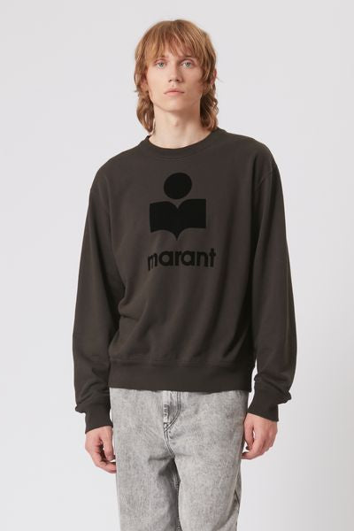 Mikoy jersey embroidered logo sweatshirt - Black - Man - 4