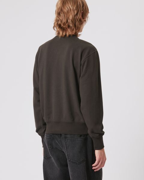 Sudadera de algodón mike Man Negro lavado 3