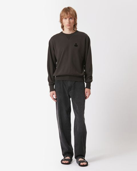Sudadera de algodón mike Man Negro lavado 4