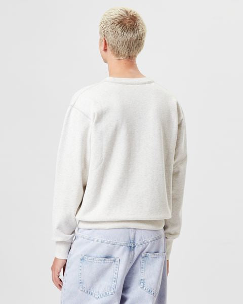 Mike felpa in cotone Man Ecru 3