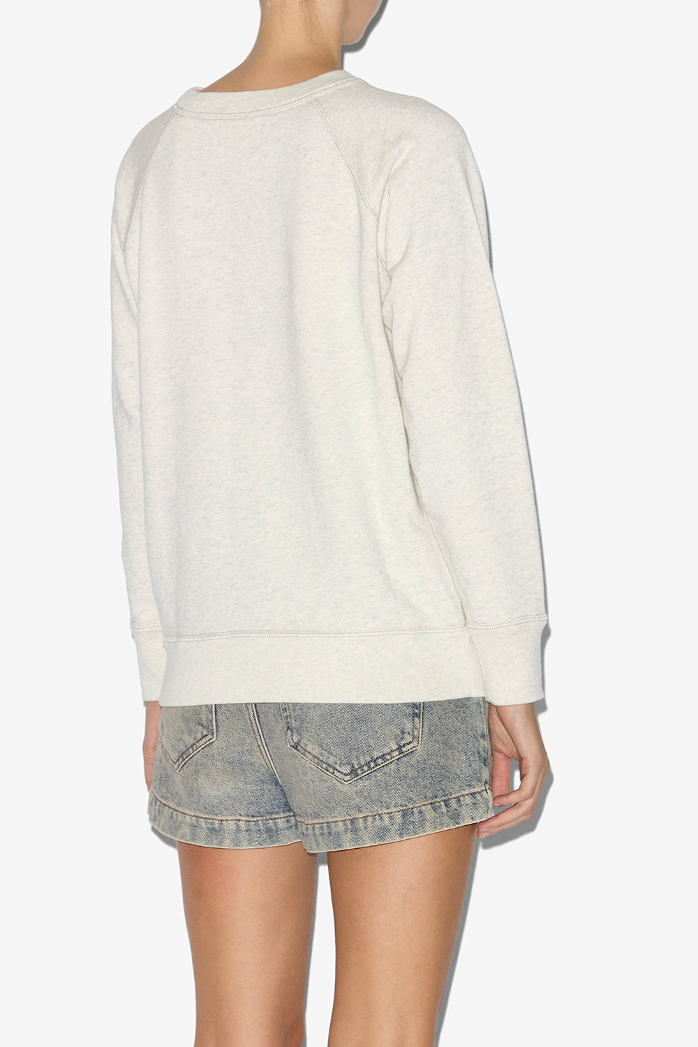 Millyny cotton sweatshirt with logo - Ecru - Woman - 5
