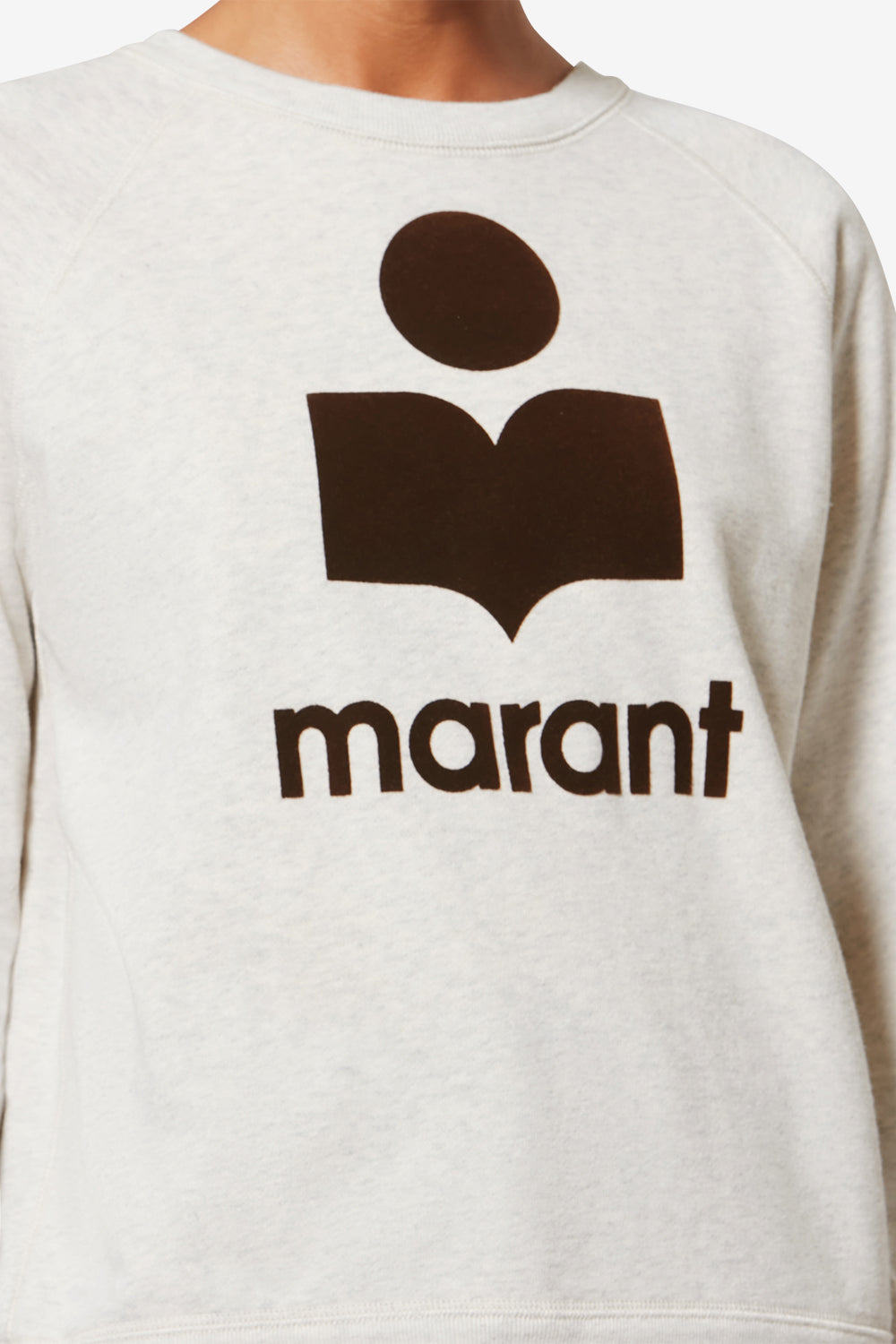 Sweatshirt en coton à logo millyny - Écru-marron - Woman - 3